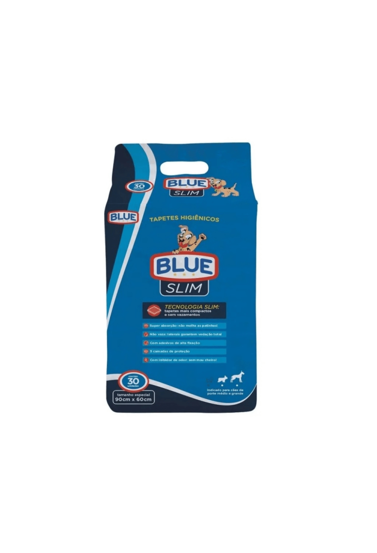 Tapete Higiênico Blue Slim 60x90 Cm
