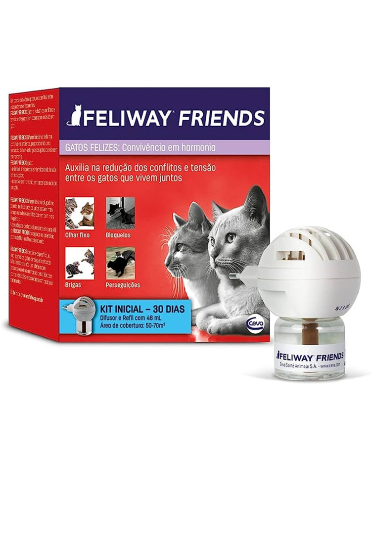 Feliway Friends Difusor Elétrico E Refil Para Gatos 48ml