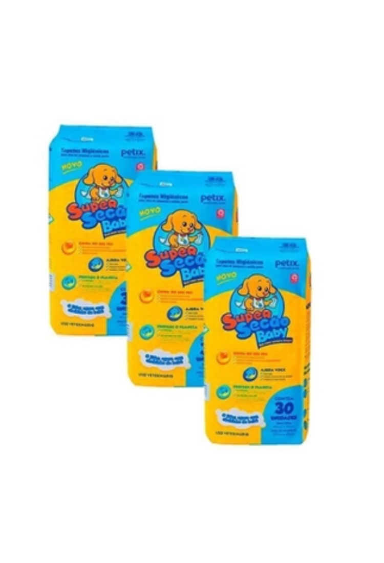 Tapete Higiênico Super Secão Baby  60x55cm 90 Unidades