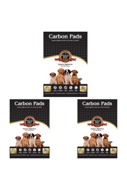 3 Pct Tapete Higiênico Maxxi Pet Carbon 80x60cm - 90 Tapetes