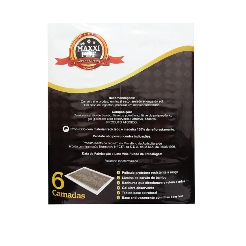 3 Pct Tapete Higiênico Maxxi Pet Carbon 80x60cm - 90 Tapetes 3 Pct Tapete Higiênico Maxxi Pet Carbon 80x60cm - 90 Tapetes