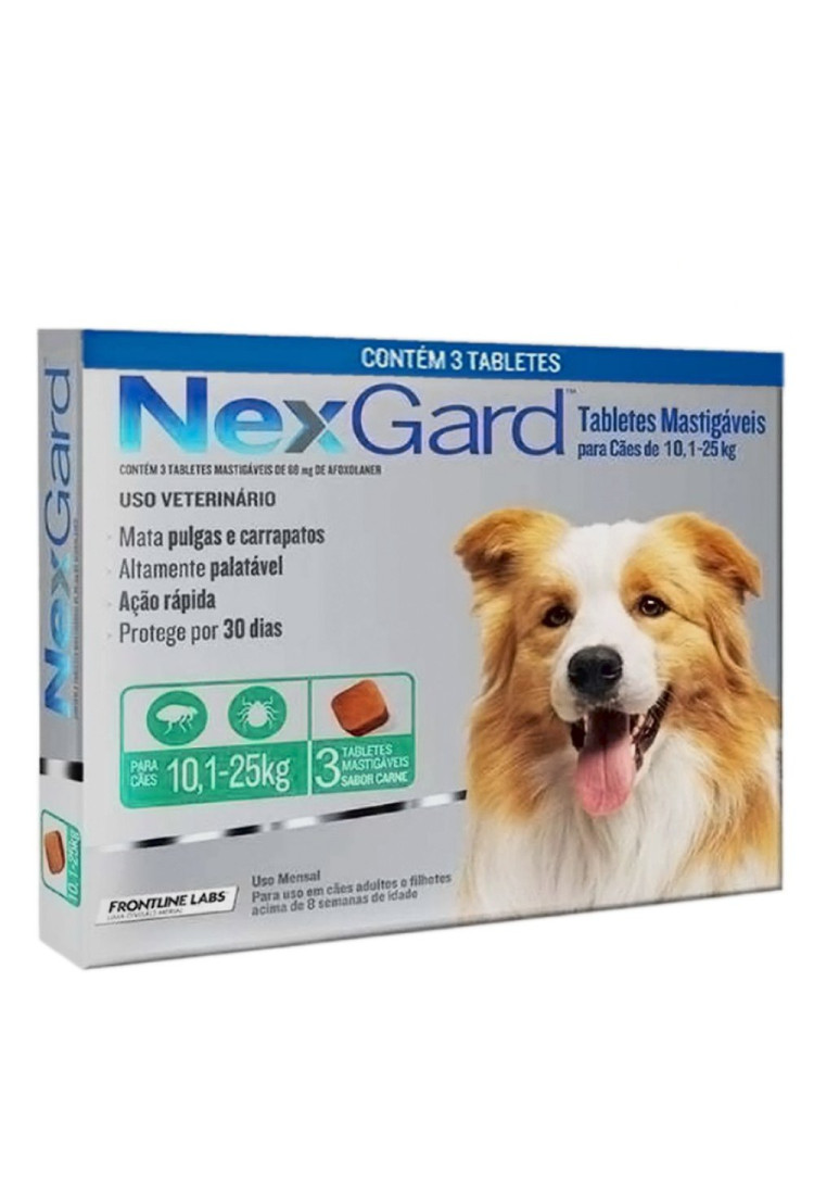 Antipulgas E Carrapatos Nexgard 10 A 25 Kg Antipulgas E Carrapatos Nexgard 10 A 25 Kg
