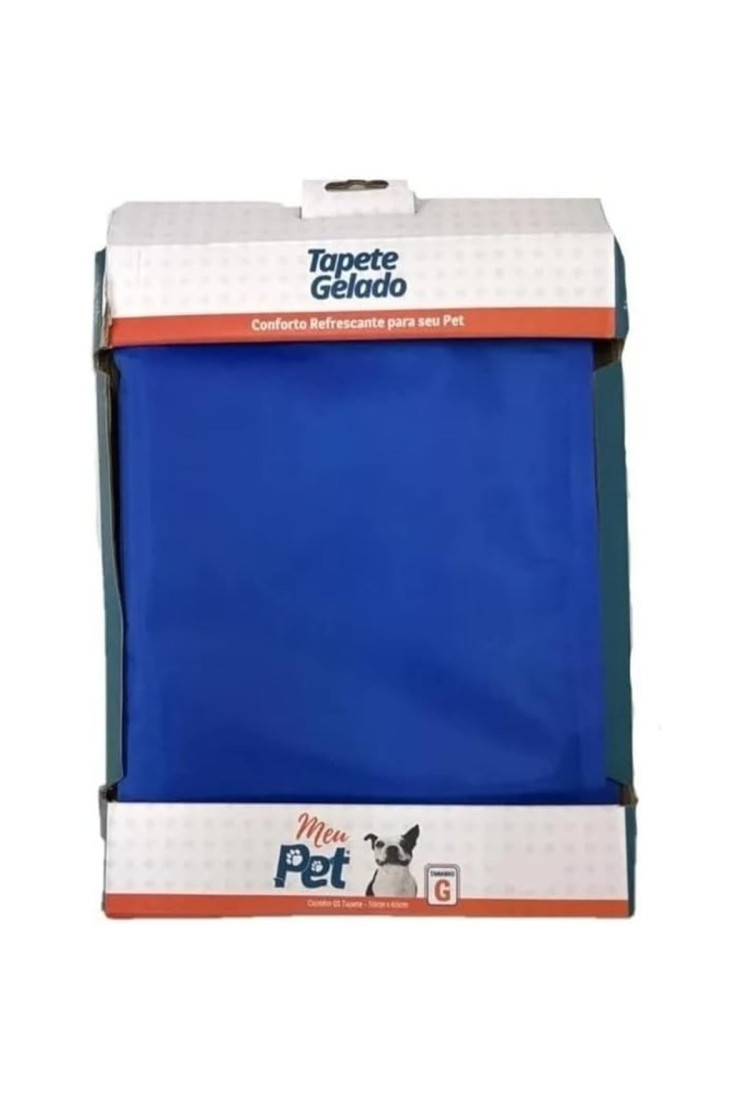Caminha Refrescante Tapete Gelado Cães Meu Pet Dog 50x65cm G Azul Caminha Refrescante Tapete Gelado Cães Meu Pet Dog 50x65cm G Azul