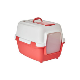 Chalesco Banheiro Cat Toilette para Gatos Cor Vermelho