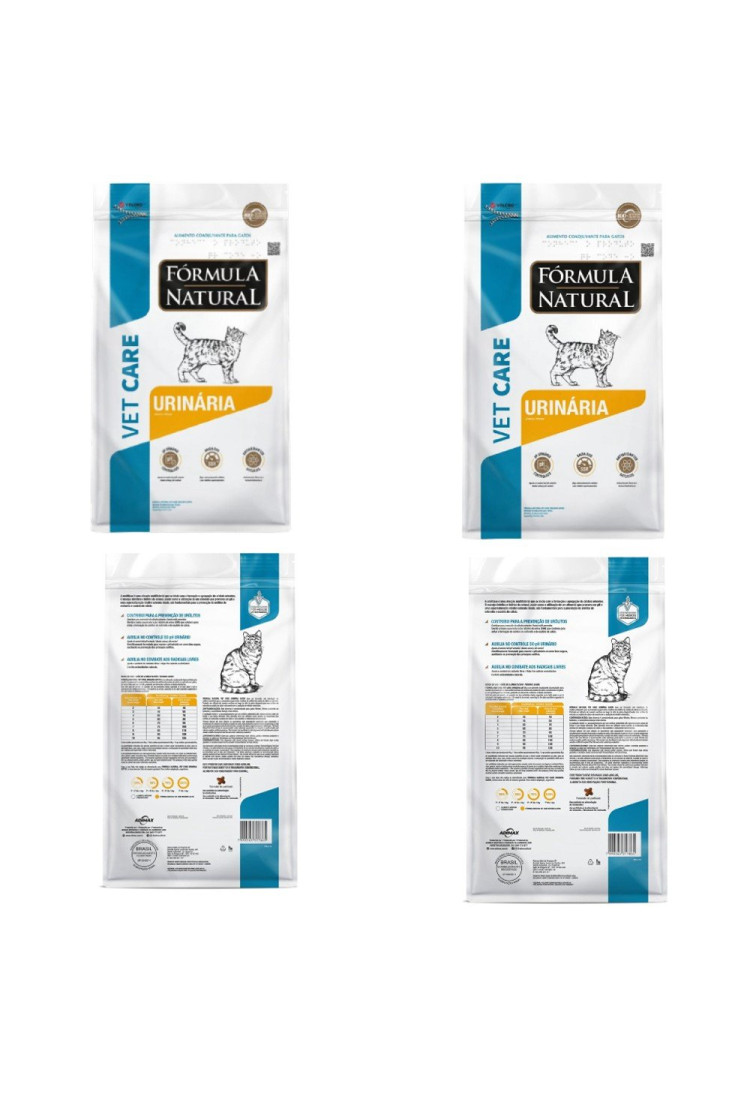 Kit 2 Unidades Fórmula Natural Vet Care Urinária Gatos 1,5KG Kit 2 Unidades Fórmula Natural Vet Care Urinária Gatos 1,5KG