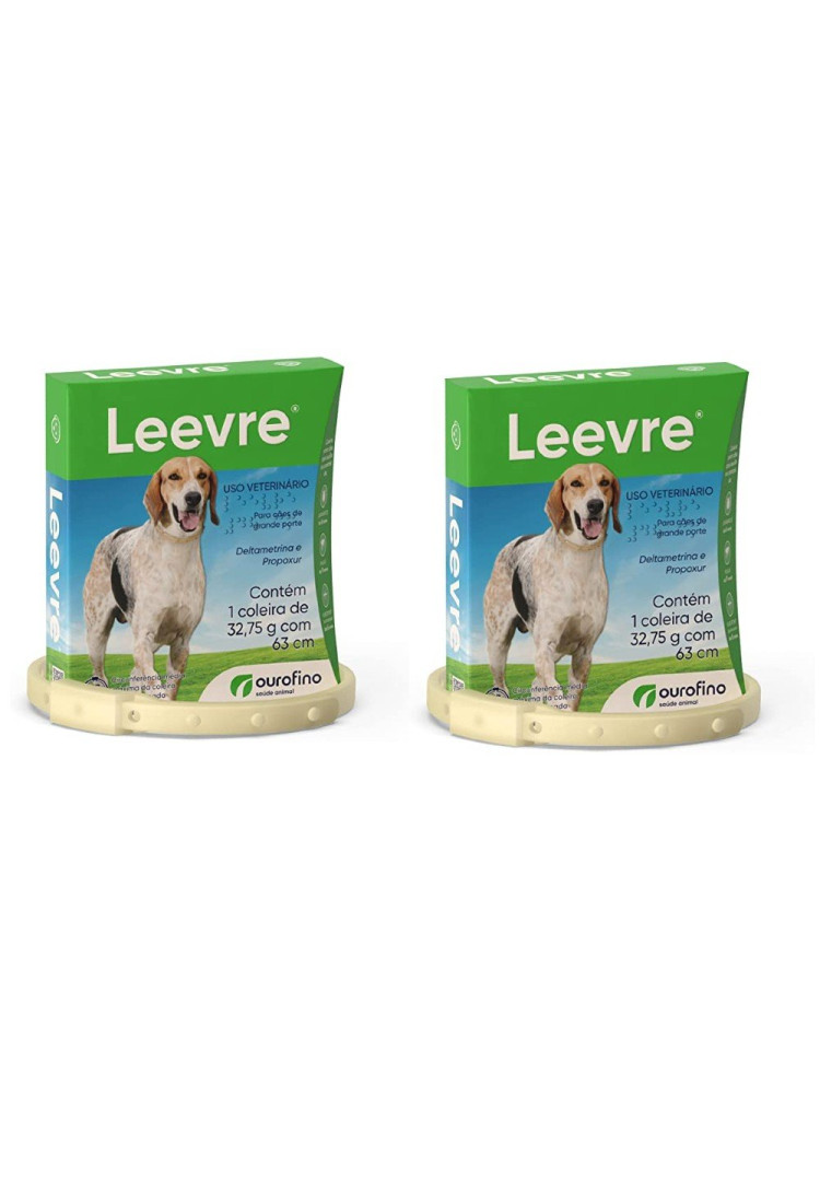 Kit Coleira Anti-Pulgas Leevre 63Cm - 2 Unidades Kit Coleira Anti-Pulgas Leevre 63Cm - 2 Unidades