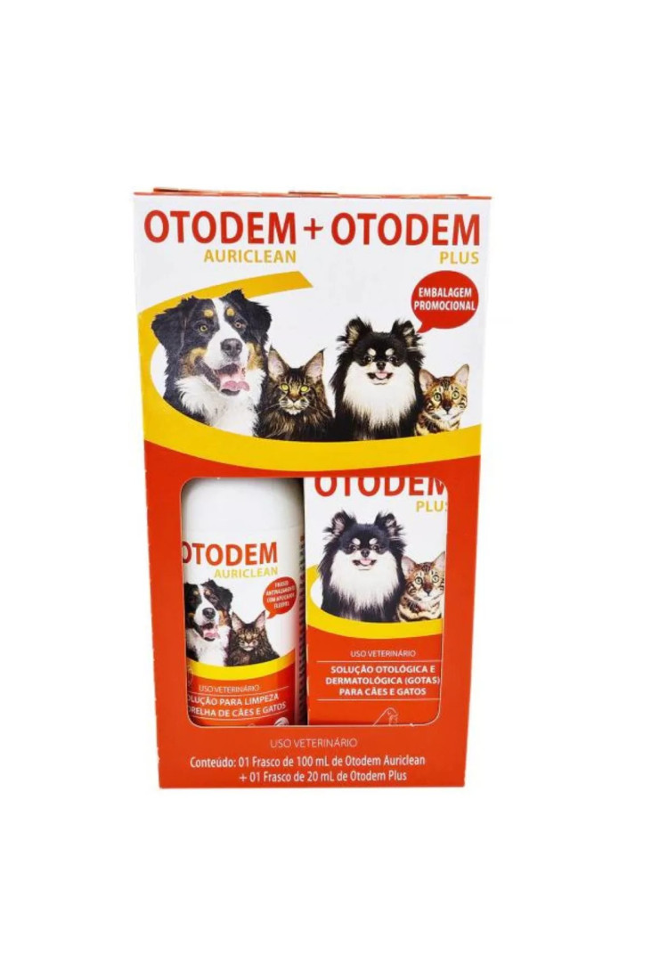 Embalagem Promo Limpeza de Orelha Pet 1 Otodem + 1 Aureclean Embalagem Promo Limpeza de Orelha Pet 1 Otodem + 1 Aureclean