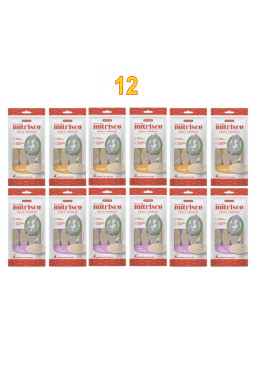 Petisco para Gatos Snack Cremoso Nutrisco Pure Kit Mix 12 Un