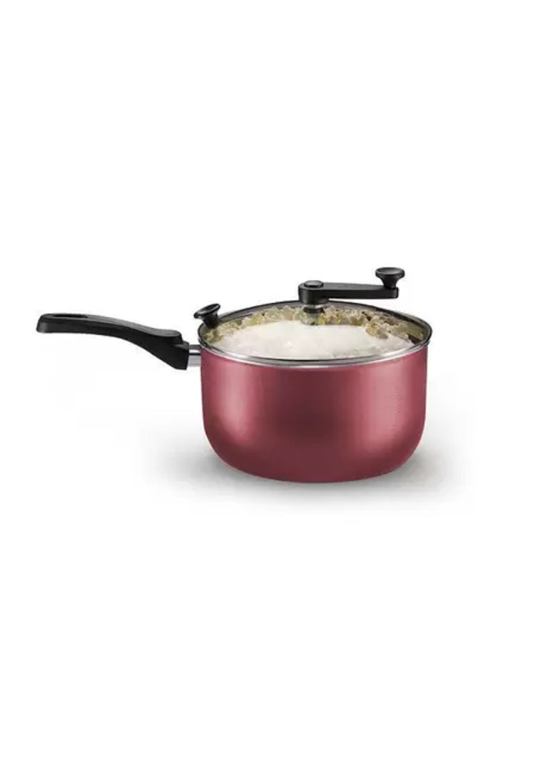 Pipoqueira com Tampa de vidro Antiaderente Cereja 3,6l Mta