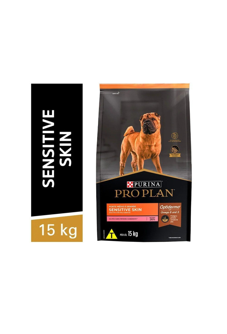 PRO PLAN Sensitive Skin Médio & Grande 15kg BR