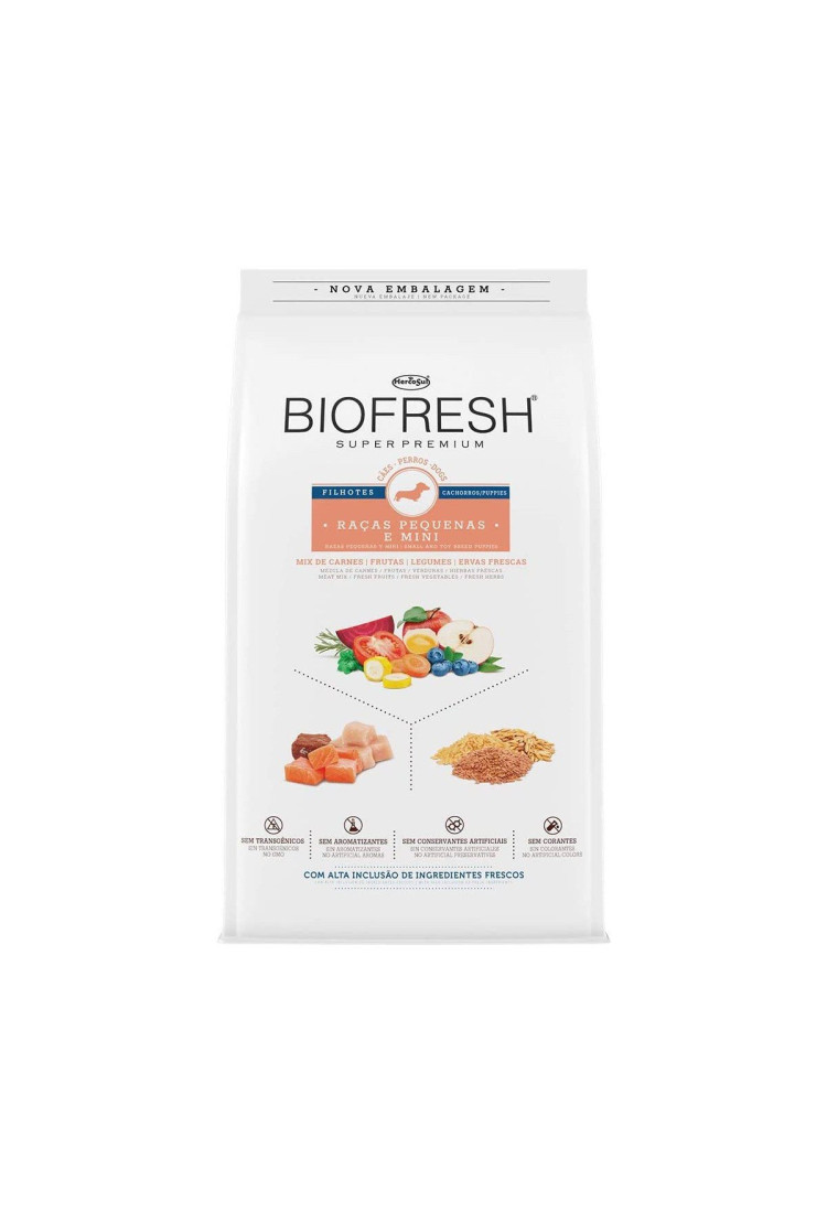 Ração Biofresh Filhotes Raças Pequenas E Minis 10,1Kg