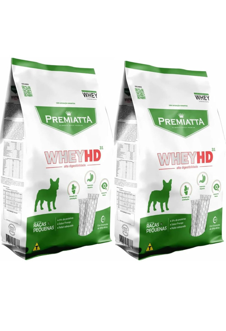 Ração Cachorro Whey Adulto Raças Pequenas 6kg 2un Premiatta Ração Cachorro Whey Adulto Raças Pequenas 6kg 2un Premiatta