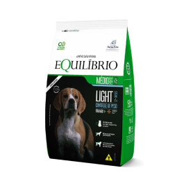 Ração Equilíbrio Light para Cães Adultos de Porte Médio Sabor Frango 12kg