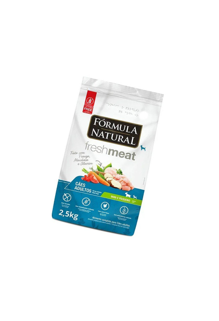 Ração Fórmula Natural Fresh Meat Cães Adultos Mini Pequeno 2,5kg Ração Fórmula Natural Fresh Meat Cães Adultos Mini Pequeno 2,5kg