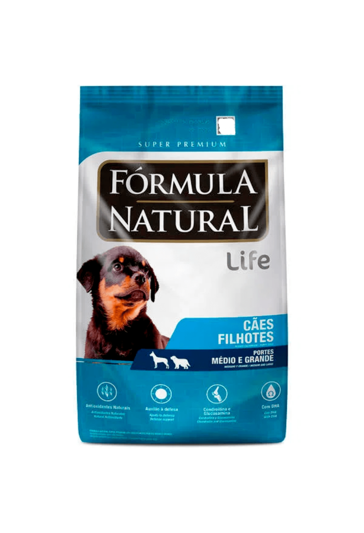 Ração Fórmula Natural para Cães Filhotes de Médio e Grande Porte 7kg Ração Fórmula Natural para Cães Filhotes de Médio e Grande Porte 7kg