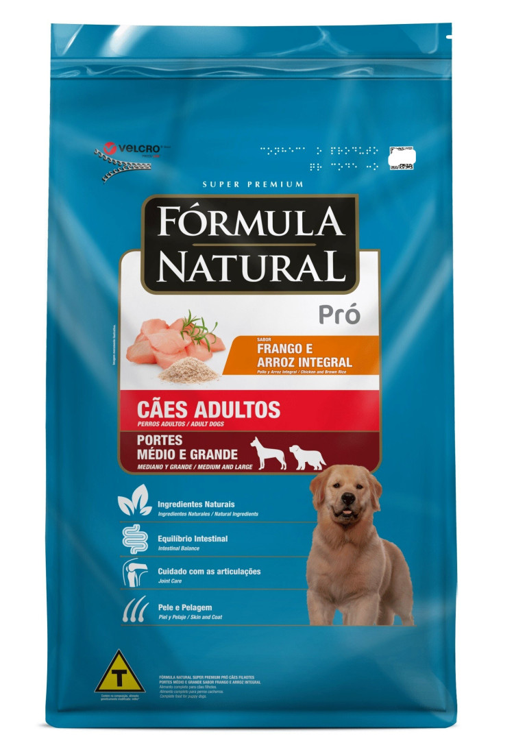 Ração Fórmula Natural Pró Super Premium Cães Adultos Raças Médias e Grandes Frango e Arroz Integral 15 kg Ração Fórmula Natural Pró Super Premium Cães Adultos Raças Médias e Grandes Frango e Arroz Integral 15 kg