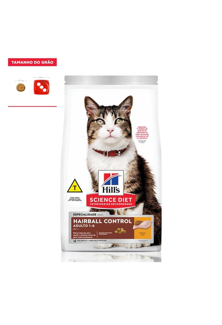 Ração Hills Gatos Controle Bolas De Pelo Sabor Frango 3kg Ração Hills Gatos Controle Bolas De Pelo Sabor Frango 3kg
