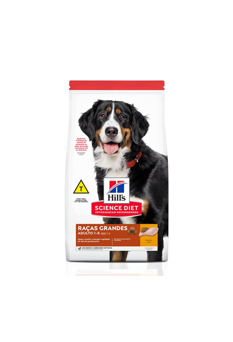 Ração Hills Science Diet Cães Adultos Raças Grandes 12kg Ração Hills Science Diet Cães Adultos Raças Grandes 12kg