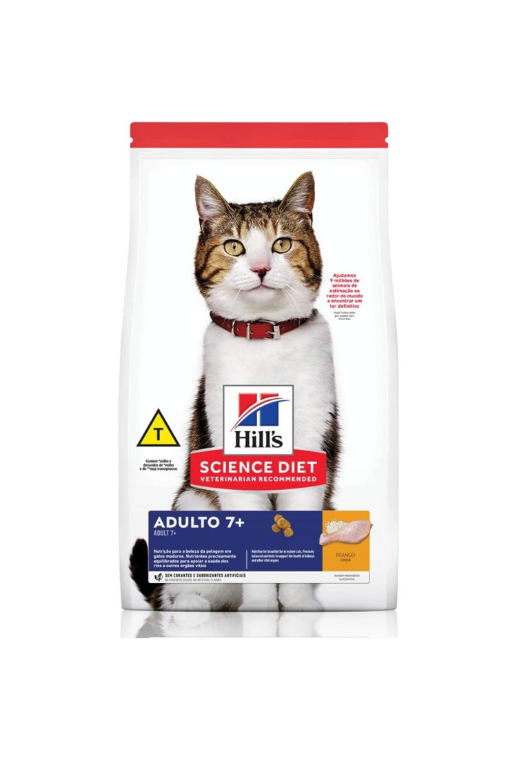 Ração Hills Science Diet Felino para gatos Adulto 7+ 6kg Ração Hills Science Diet Felino para gatos Adulto 7+ 6kg