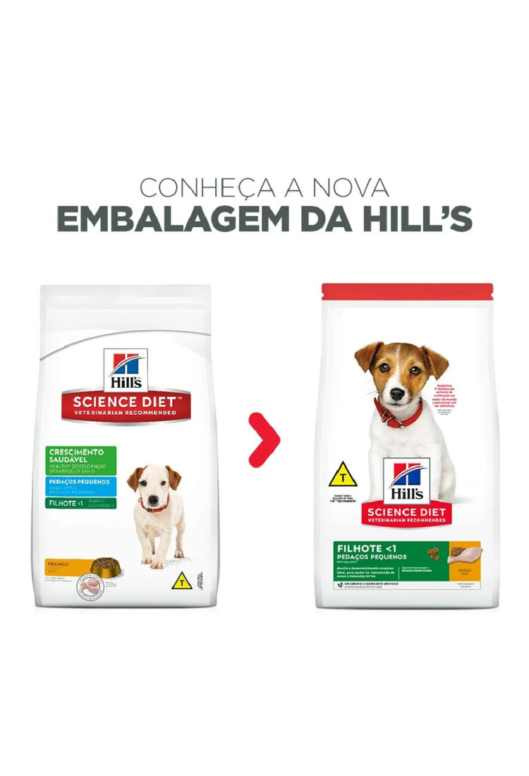 Ração Hills Science Diet Filhotes Pedaços Pequenos 800G Ração Hills Science Diet Filhotes Pedaços Pequenos 800G