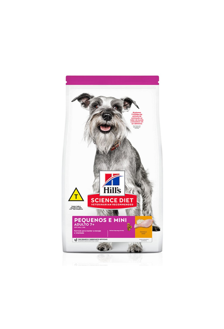 Ração Hills Science Diet para Cães Adultos 7+ Pequenos e Mini 800g Ração Hills Science Diet para Cães Adultos 7+ Pequenos e Mini 800g