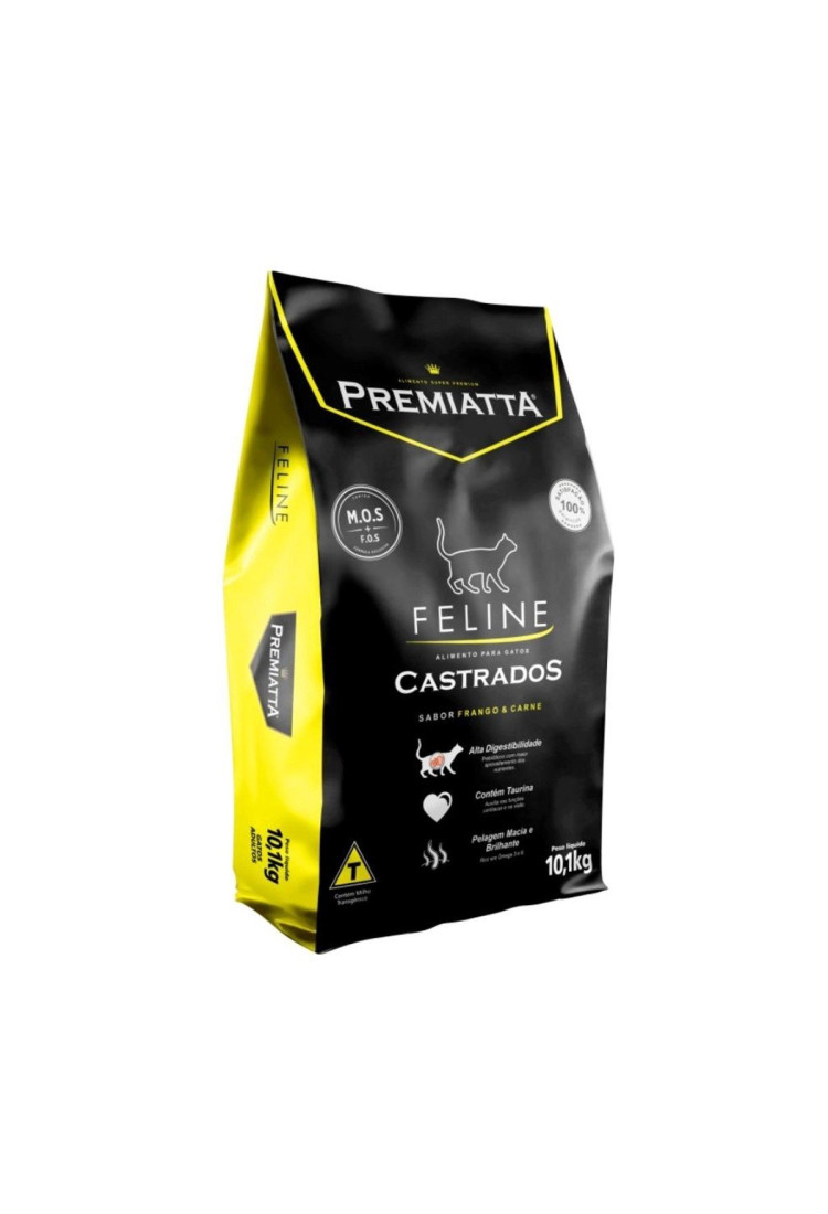 Ração Premiatta Feline para Gatos Castrados - 10,1 Kg Ração Premiatta Feline para Gatos Castrados - 10,1 Kg