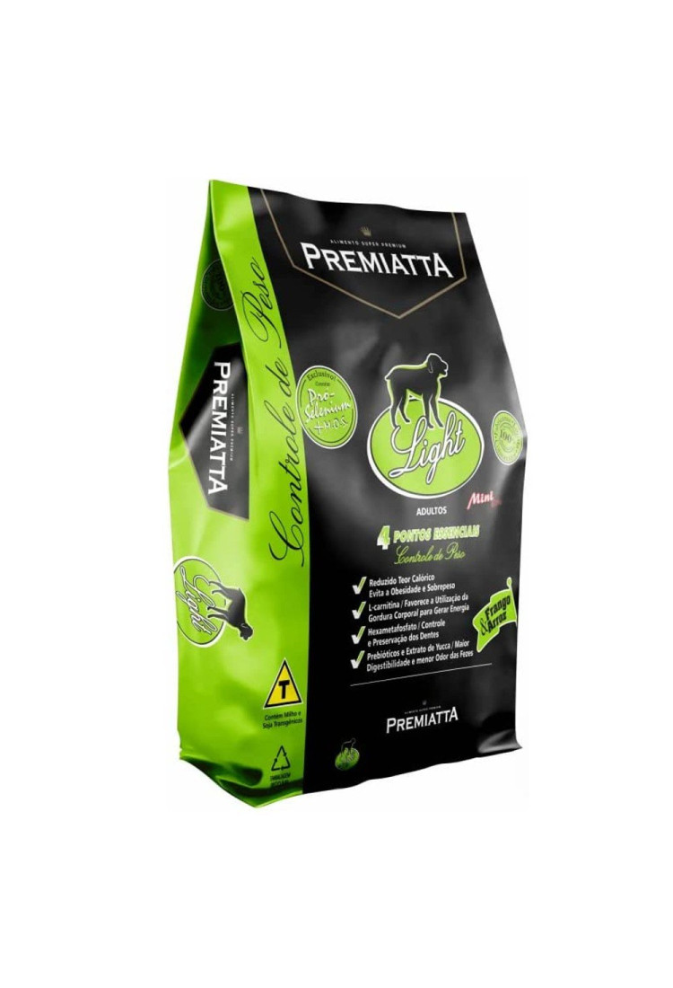 Ração Premiatta Nutricare Light Cães Adultos Médios e Grandes Sabor Frango e Arroz 15kg Ração Premiatta Nutricare Light Cães Adultos Médios e Grandes Sabor Frango e Arroz 15kg