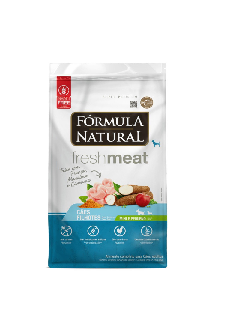 Ração Seca Fresh Meat Cães Filhotes Raças Mini E Pequena 7kg Ração Seca Fresh Meat Cães Filhotes Raças Mini E Pequena 7kg