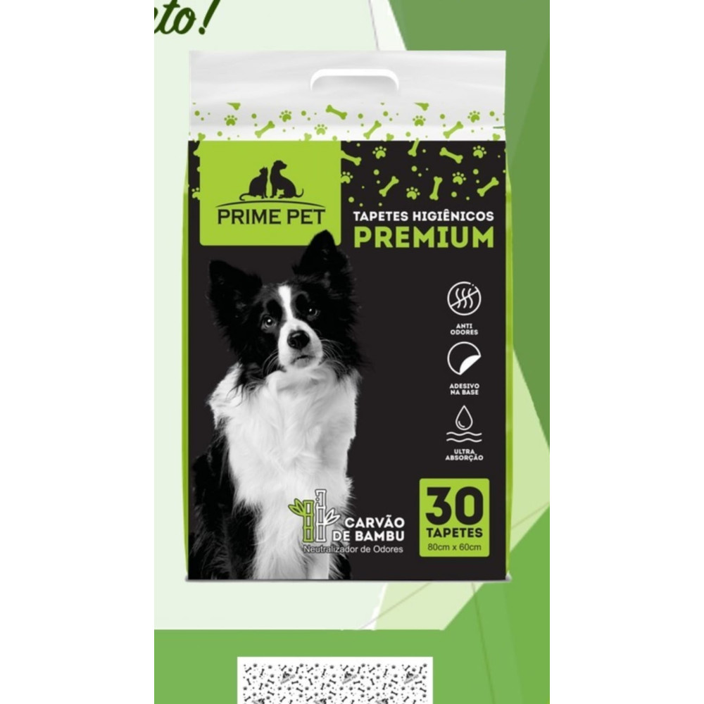 Tapete Carbono Slim Prime Pet 30 Un 80cm X 60cm Tapete Carbono Slim Prime Pet 30 Un 80cm X 60cm