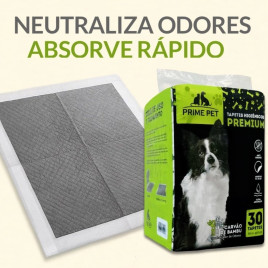 Tapete Carbono Slim Prime Pet 30 Un 80cm X 60cm