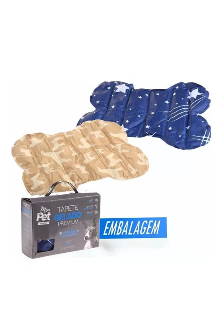 Tapete Gelado 60Cm Refrescante Cachorro Gel Premium Ossinho Tapete Gelado 60Cm Refrescante Cachorro Gel Premium Ossinho