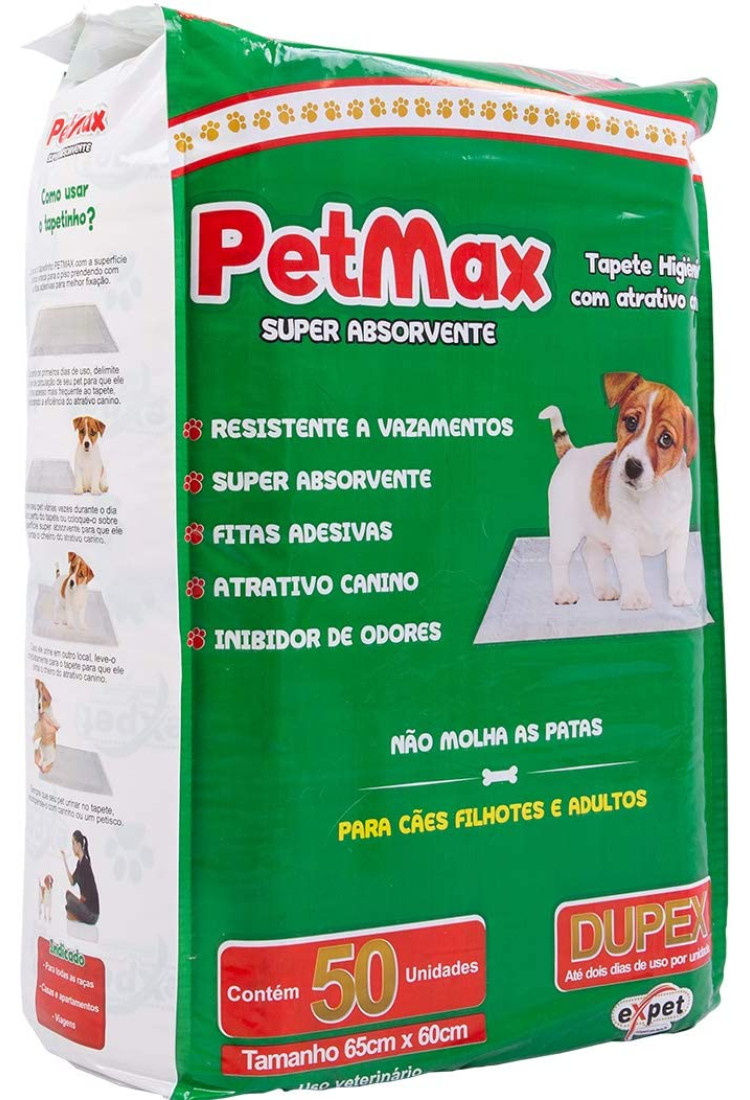 Tapete Higiênico Pads Max Para Cães 50un. 65cmx60cm Tapete Higiênico Pads Max Para Cães 50un. 65cmx60cm