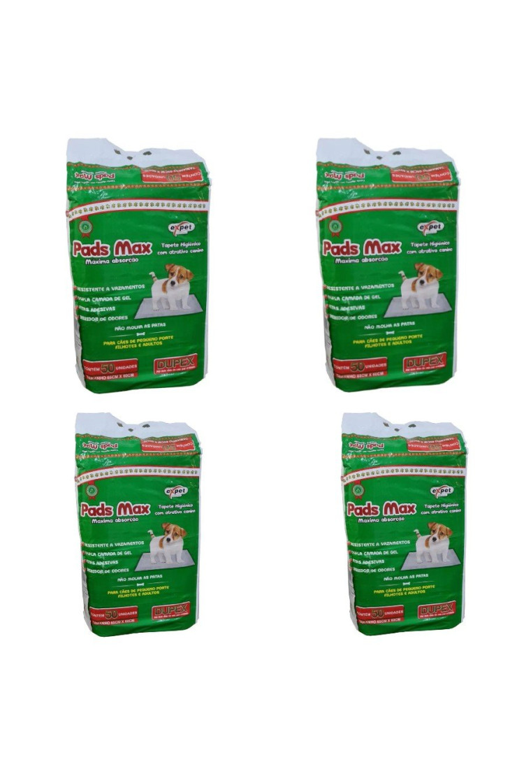 Tapete Higienico Pet Max Expet 50un Em Atacado 4 Pacotes Tapete Higienico Pet Max Expet 50un Em Atacado 4 Pacotes