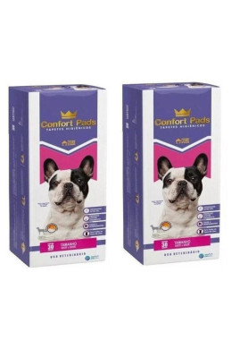 Tapete Higiênico Confort Pads 80x60cm 2 Pacotes 60 Unidades
