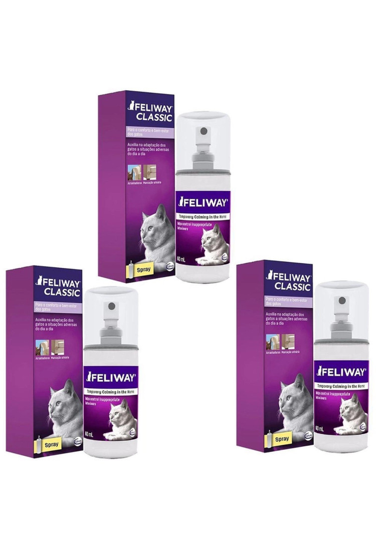 Combo 3un Feliway Classic 60ml - Ceva