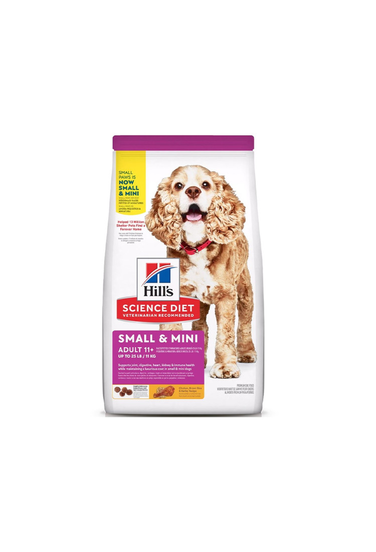 Ração Seca Hill's Science Diet 11+ Pequenos e Mini para Cães Adultos 2.04 kg Ração Seca Hill's Science Diet 11+ Pequenos e Mini para Cães Adultos 2.04 kg