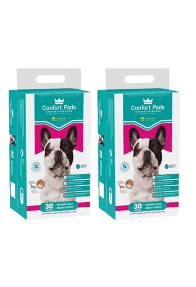 Tapete Higiênico Cães Confort Almofadas 30 + 30 = 60 Unid