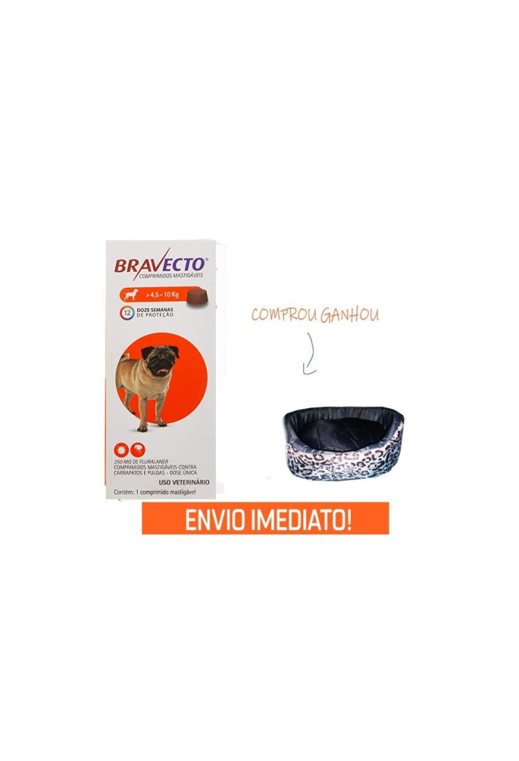 Bravecto Antipulgas 4,5 A 10 Kg + Caminha Redonda