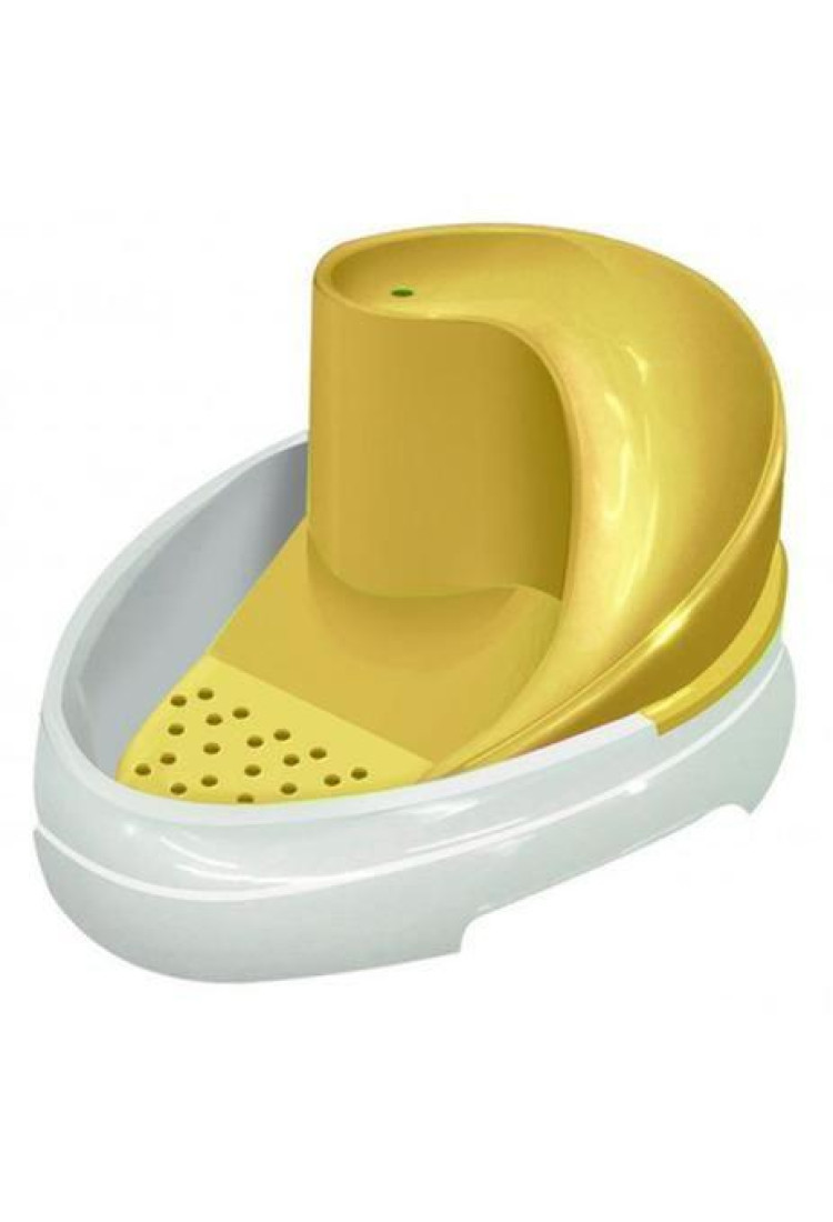 Bebedouro Pet Cães E Gatos Tobo Fonte Amarelo Bivolt